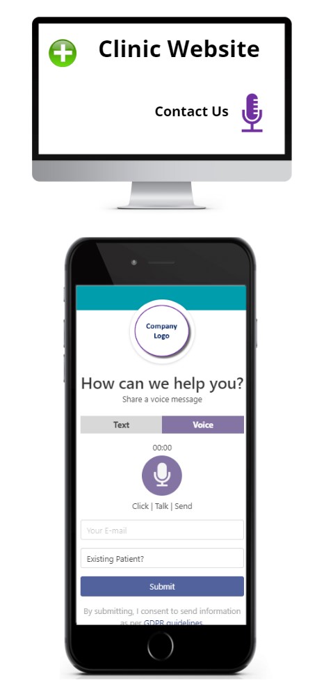 Clinic Website to Reduce Patient Stress via Voice Input SUpport